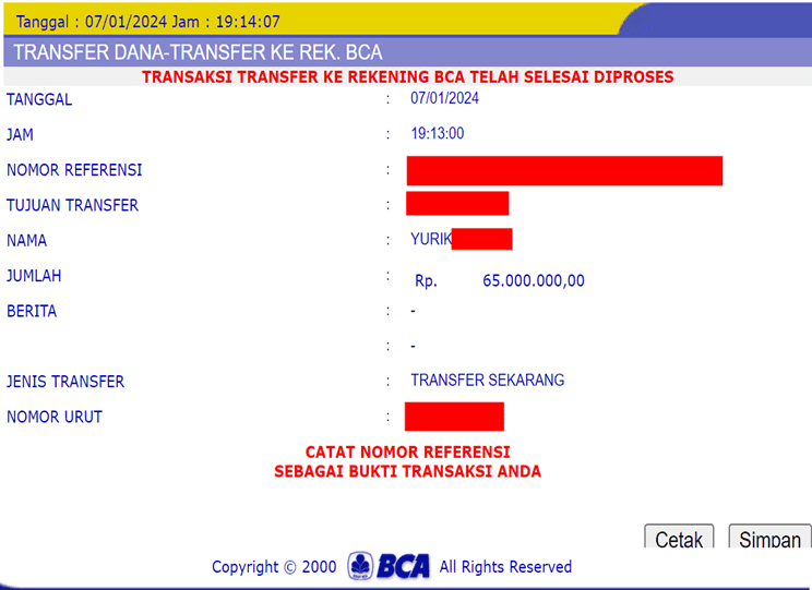 Bukti Pembayaran Kemenangan Slot Online